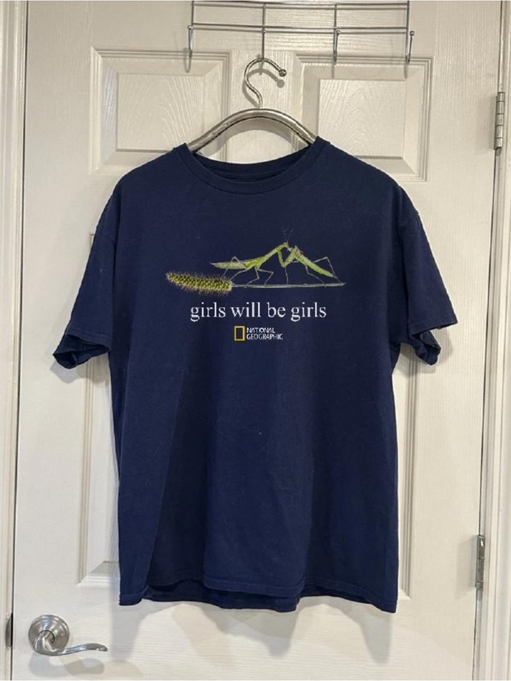 National Geographic Girls Will Be Girls Navy Graphic Tee